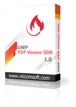 UWP PDF Viewer SDK