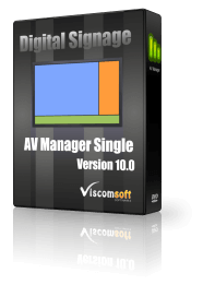 Digital Signage Desktop Software - AV Manager Single Version 10.0
